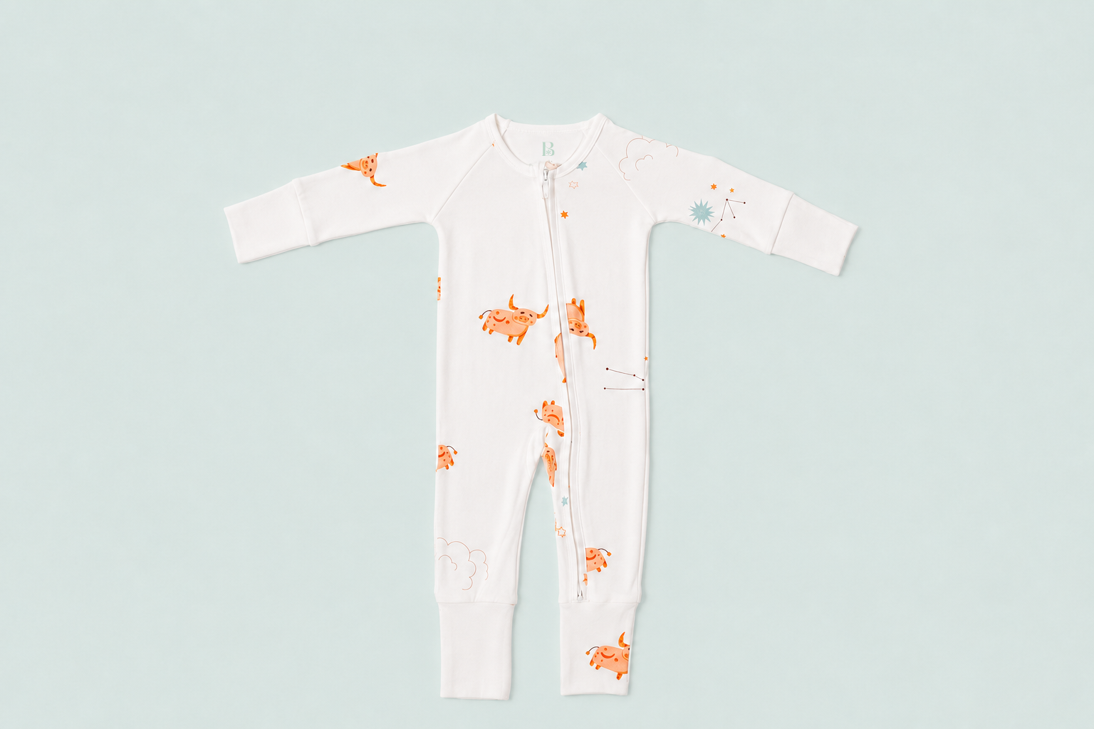 Taurus Zodiac All-Over Onesie