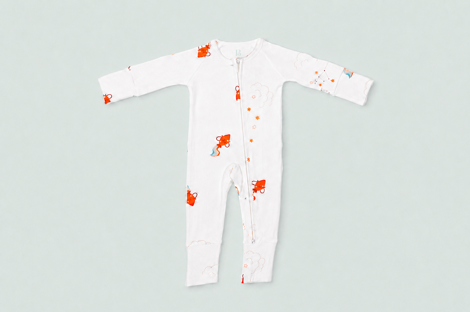 Aquarius Zodiac All-Over Onesie