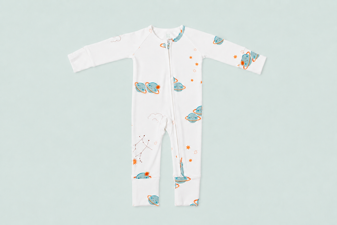 Gemini Zodiac All-Over Onesie